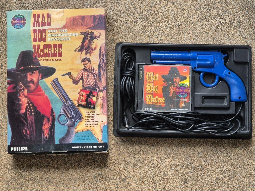 MAD DOG McCREE & Peacekeeper REVOLVER philips CDI, Gebruikt, 1 speler, Ophalen of Verzenden, Vanaf 3 jaar