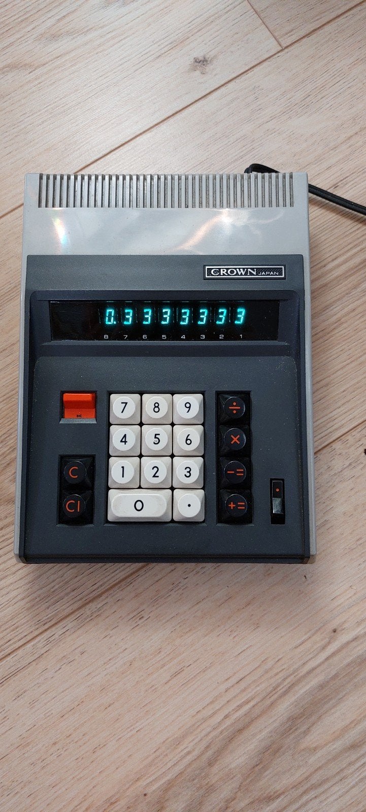 Vintage calculator Crown CL-100, Ophalen of Verzenden, Overige typen