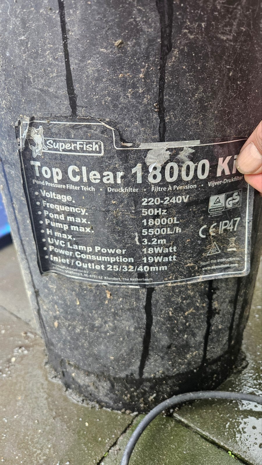 drukfilter, Tuin en Terras, Ophalen