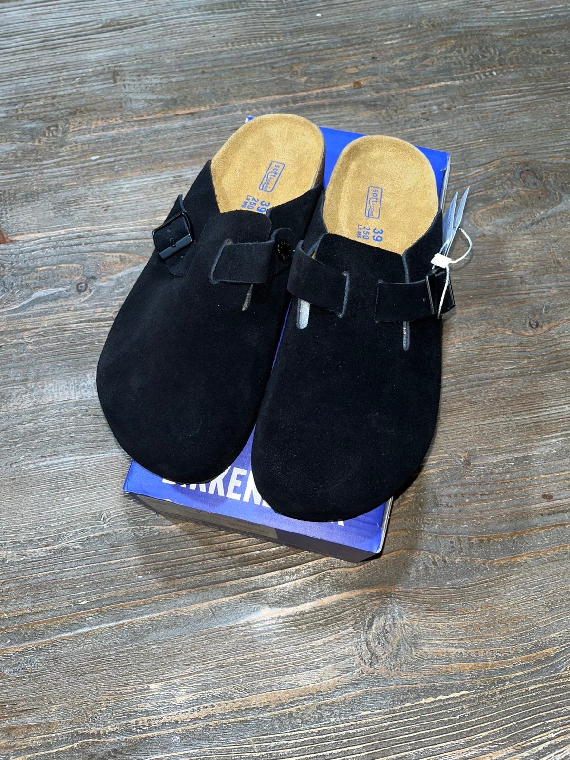 Birkenstock zwart maat 39, Verzenden, Zwart