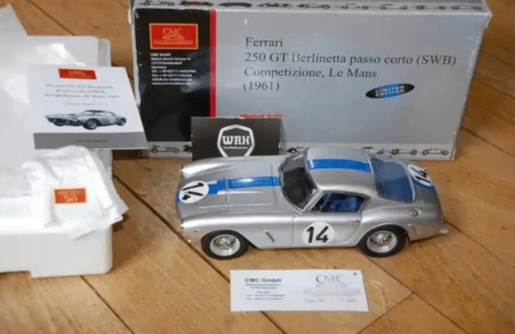 1:18 FERRARI 250 GT SWB LEMANS #14 CMC M-079 in box WRH, Verzenden, Zo goed als nieuw, Auto, Overige merken