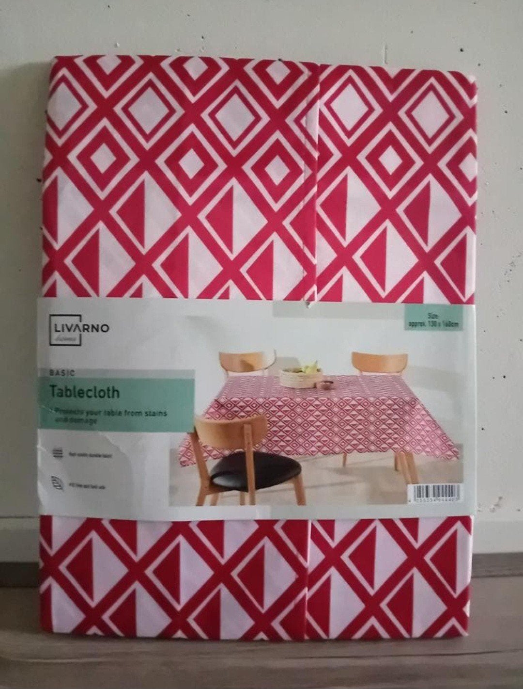 Tafelkleed rood/wit . 130x160cm.  Nieuw., Ophalen, Nieuw, Tafelkleed, Polyester