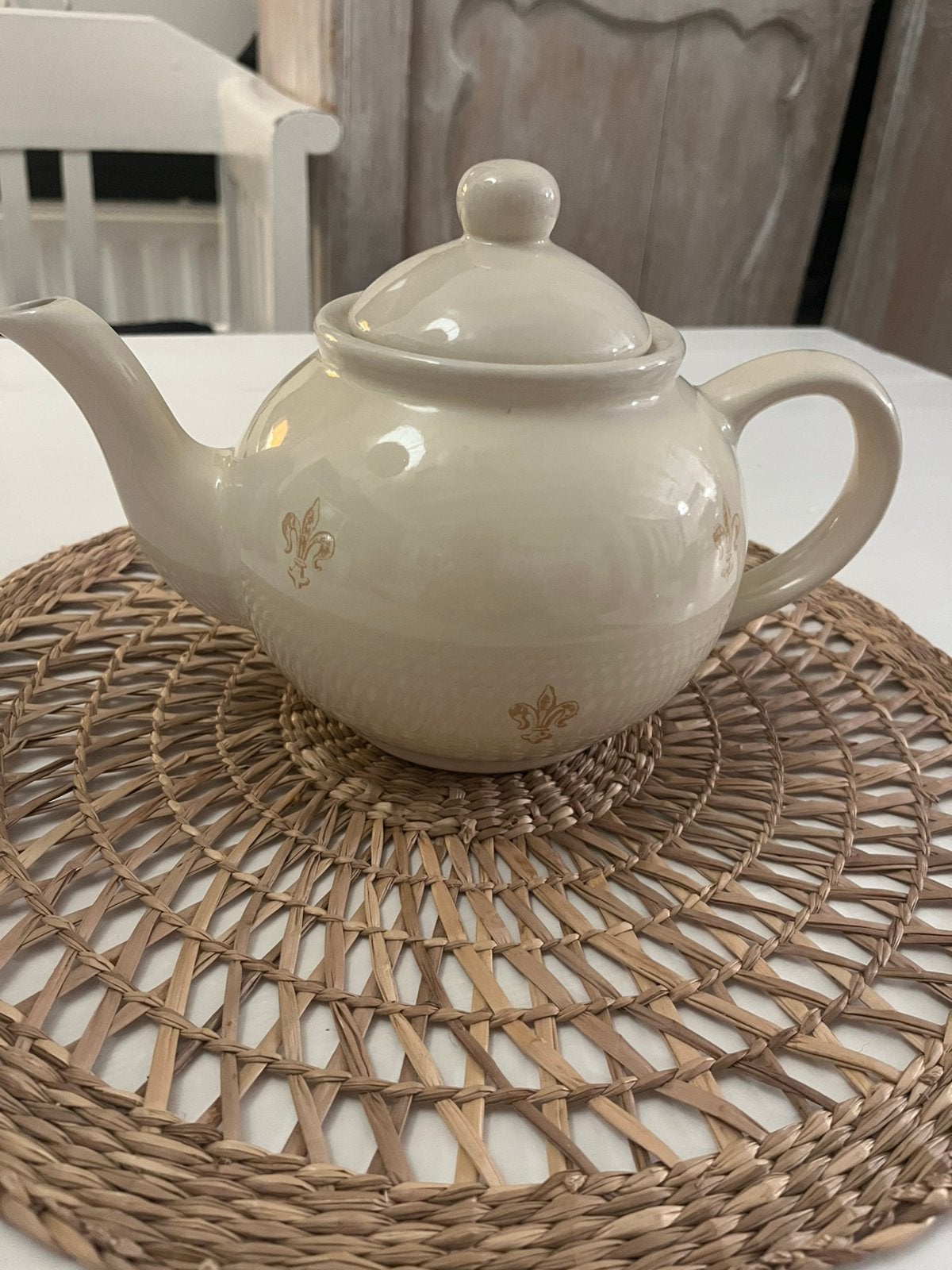 Leuke vintage  theepot van Veip  (fleur-de-lys)., Ophalen of Verzenden