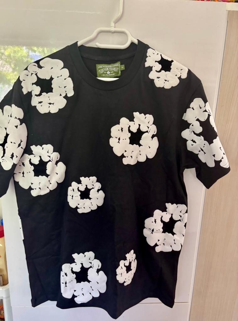 Denim tears shirt, Verzenden, Nieuw, Maat 52/54 (L), Zwart