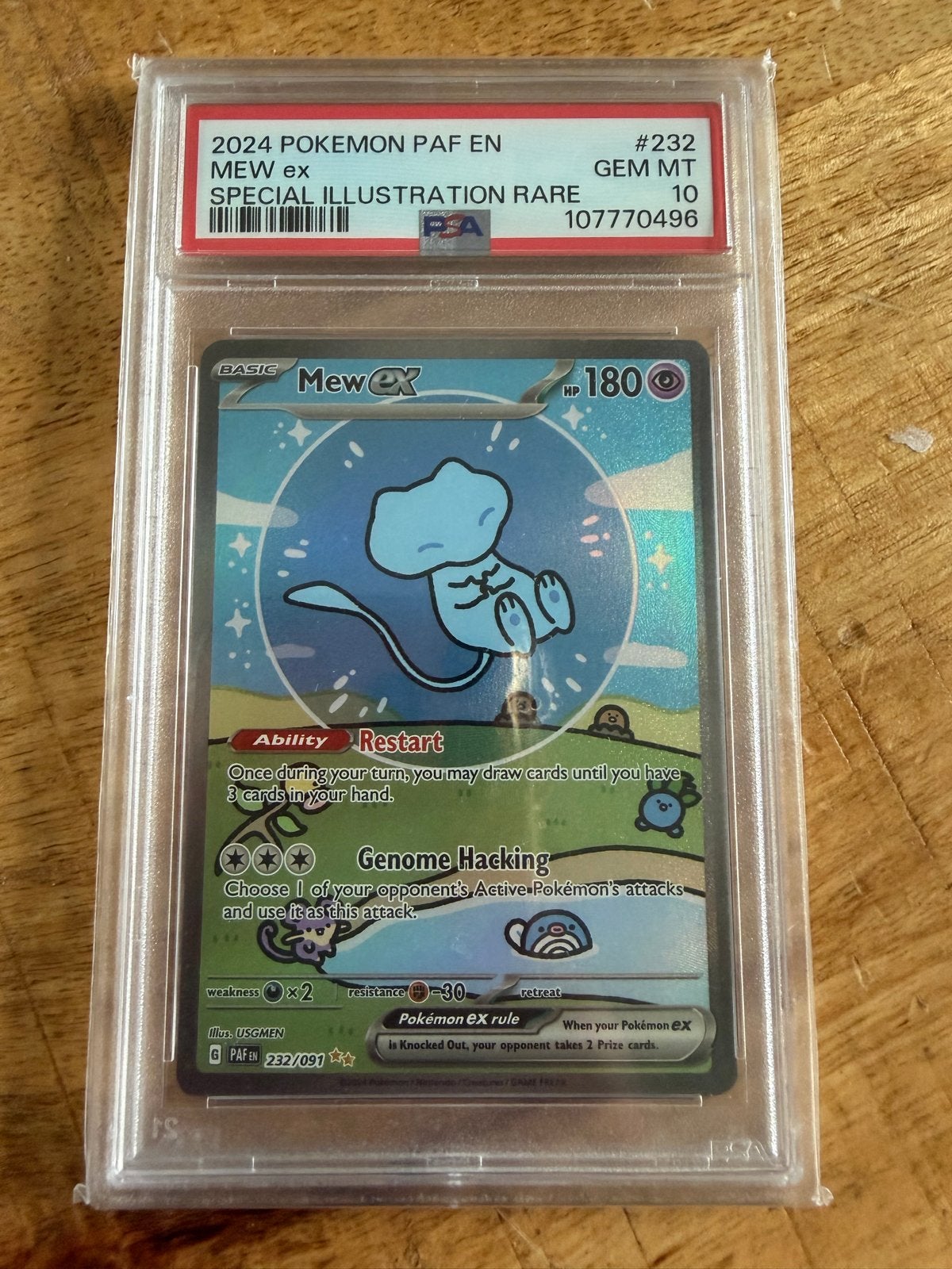 Bubble Mew EX PSA 10 GEM MT Pokémon kaart, Hobby en Vrije tijd, Ophalen of Verzenden, Nieuw, Losse kaart