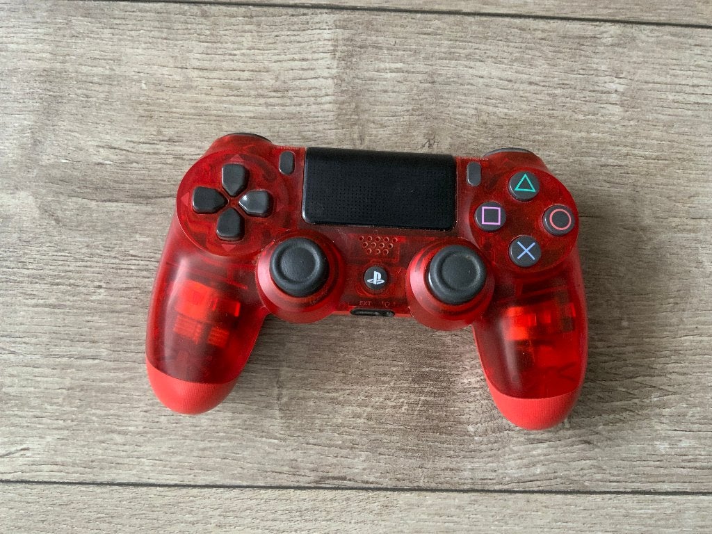 Playstation 4 - Dual Shock Controller PS4 Crystal Red Transp, Spelcomputers en Games, Avontuur en Actie, 1 speler, Ophalen of Verzenden