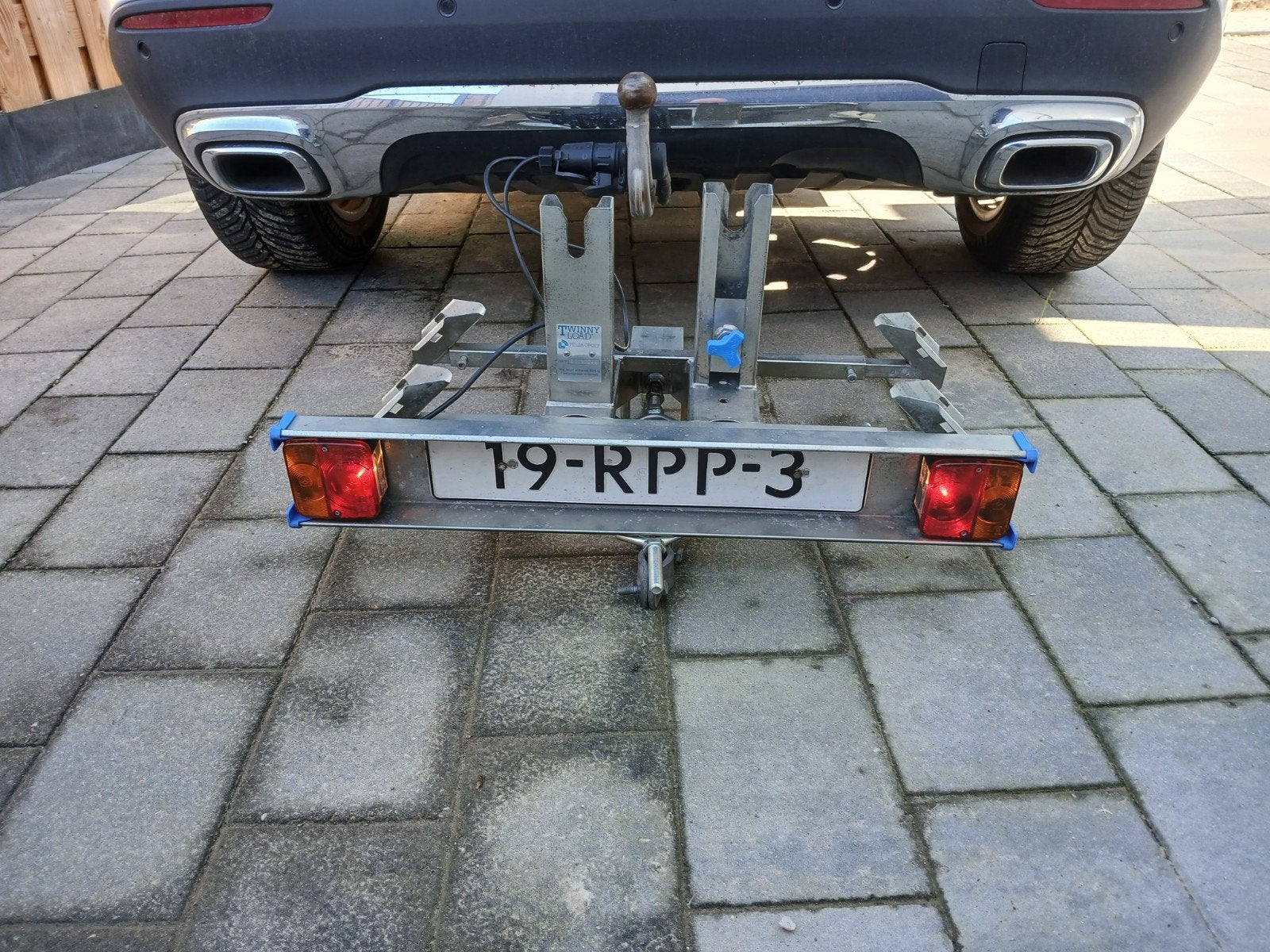 mooie fietsendrager, Ophalen, 2 fietsen, Trekhaakdrager
