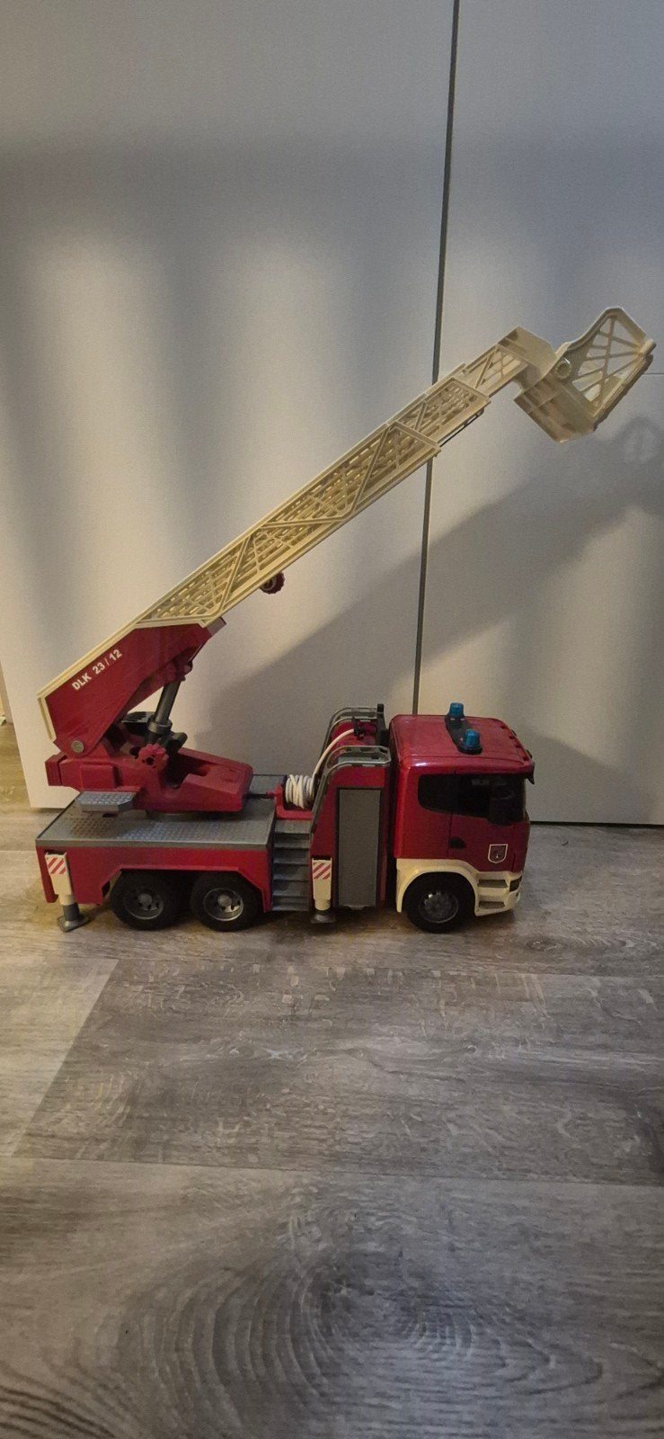 Bruder brandweerauto, Ophalen, Gebruikt
