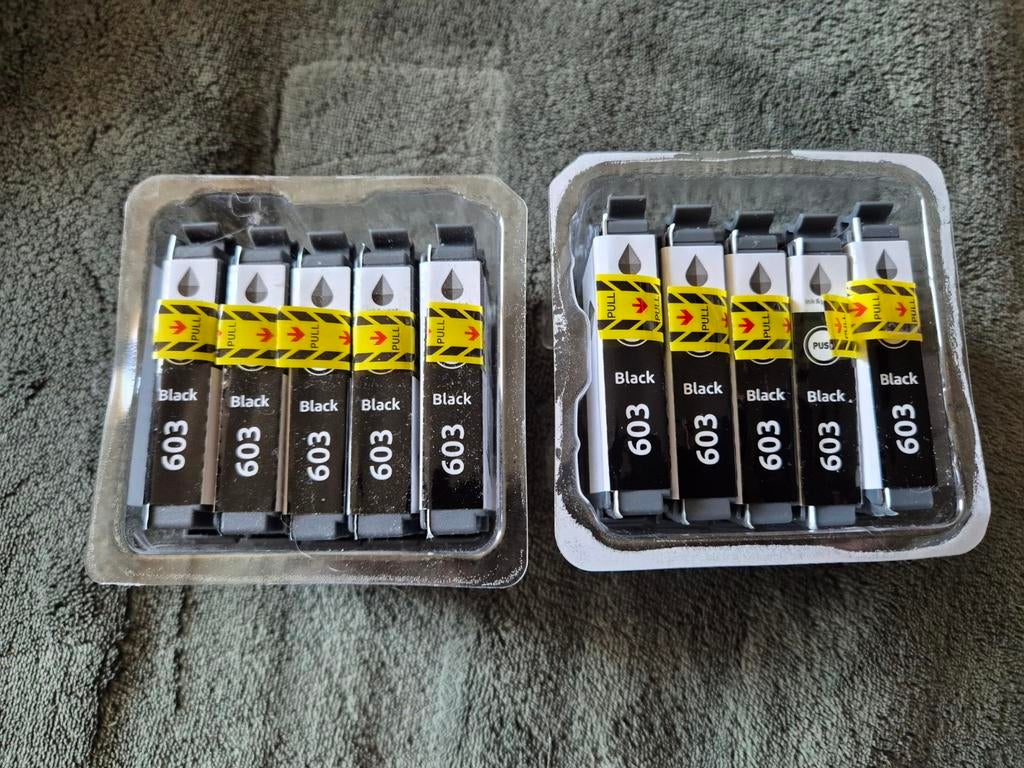 10x  603 black cartrigdes. Geschikt voor epson, Ophalen of Verzenden, Nieuw, Overige typen