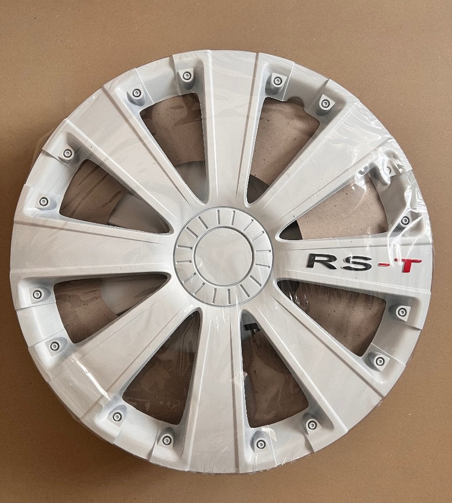 NIEUW Wit Wieldoppen Universeel 15 Inch RS-T Set Van 4, Auto diversen, Wieldoppen, Ophalen of Verzenden, Nieuw