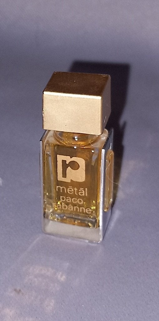 Volle parfum mini - Paco rabanne metal, Ophalen of Verzenden, Zo goed als nieuw, Miniatuur, Gevuld