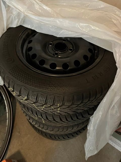 Set 4x Continental WinterContact 175/65R14 (TS 870), Ophalen, 14 inch, Gebruikt, 175 mm