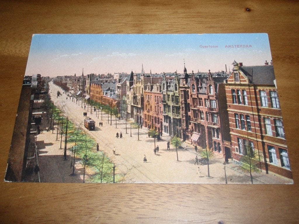 Overtoom Amsterdam Tram, Verzenden, Voor 1920, Ongelopen, Noord-Holland
