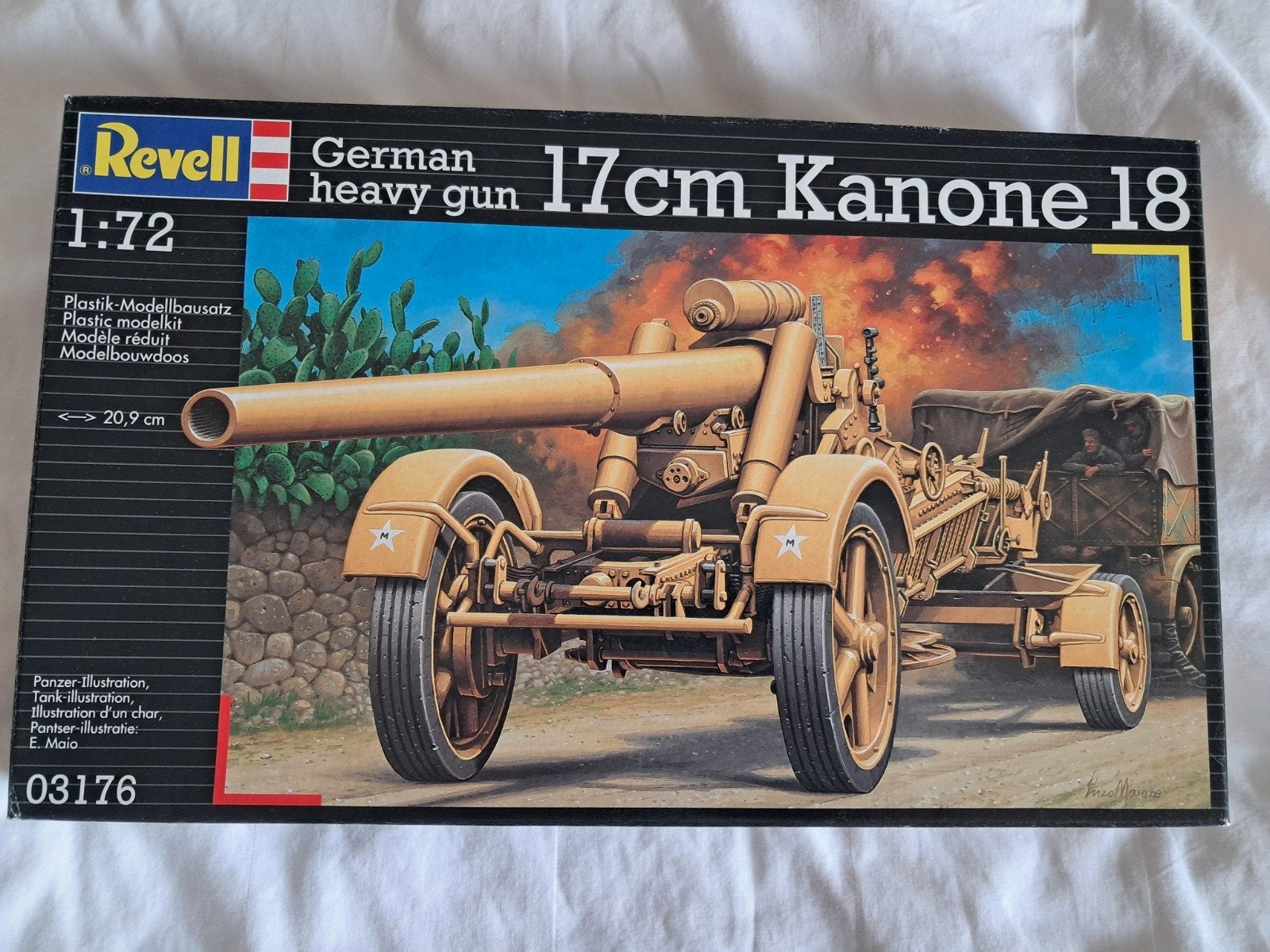 Duits 17cm kanon Revell 1/72., Ophalen of Verzenden, Nieuw, 1:50 tot 1:144