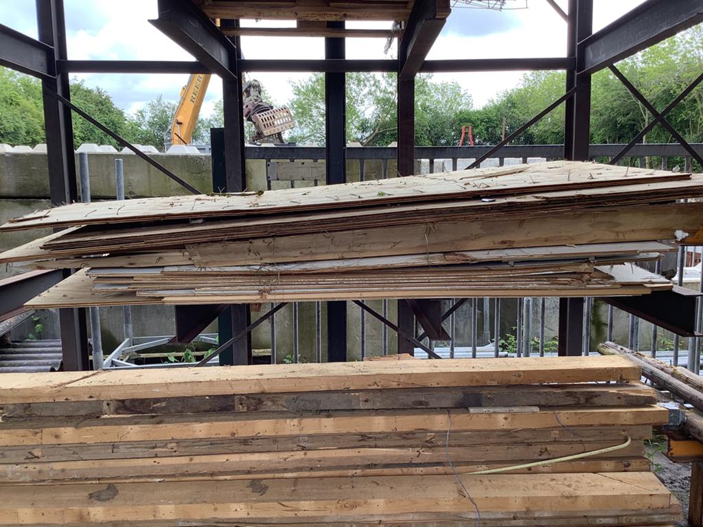 Plaatmateriaal uit  de sloop, Ophalen, Gebruikt, Minder dan 180 cm, Palen