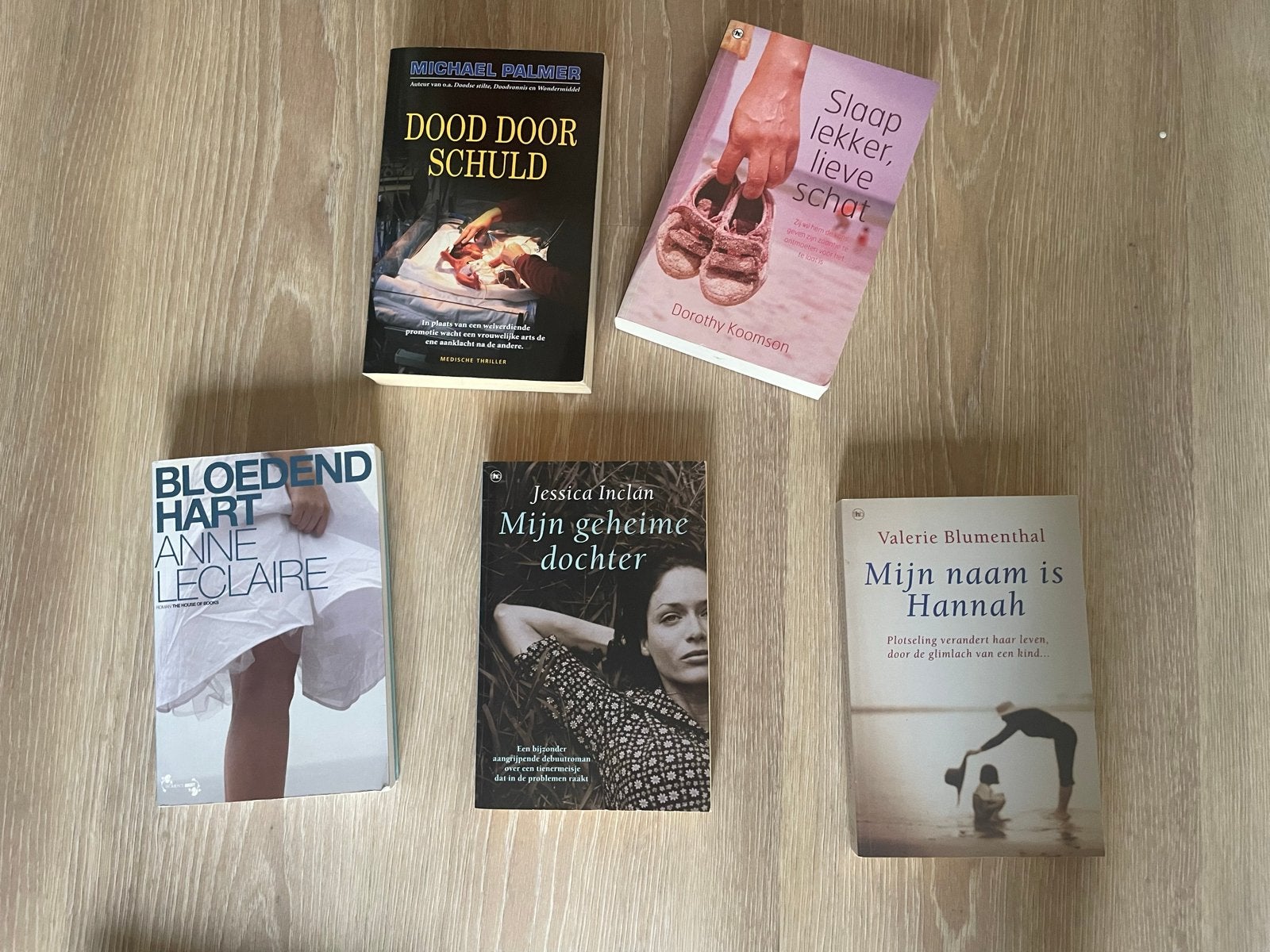 5 romans: Dood door Schuld, Slaap lekker, lieve schat en mee, Boeken, Romans, Ophalen, Gelezen, Nederland