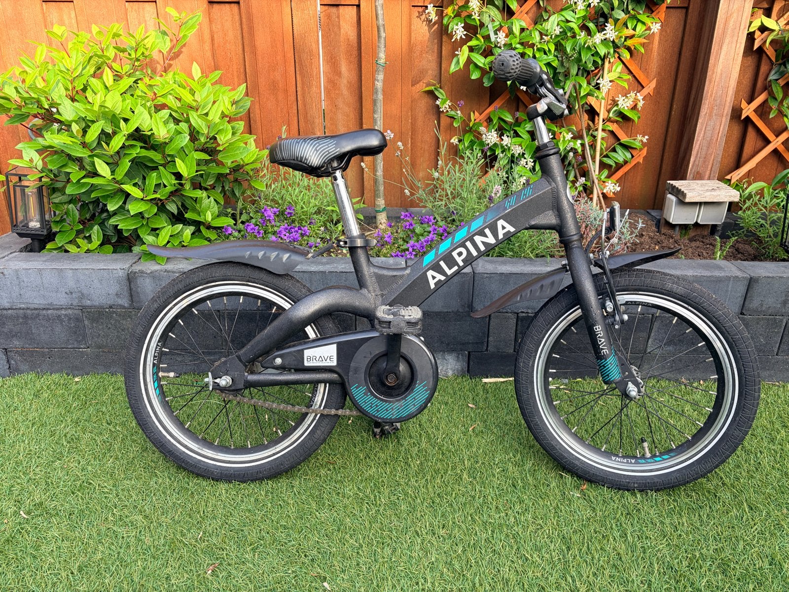 Alpina Brave 16 inch kinderfiets, Fietsen en Brommers, Ophalen, Gebruikt, Velgrem, 16 tot 20 inch