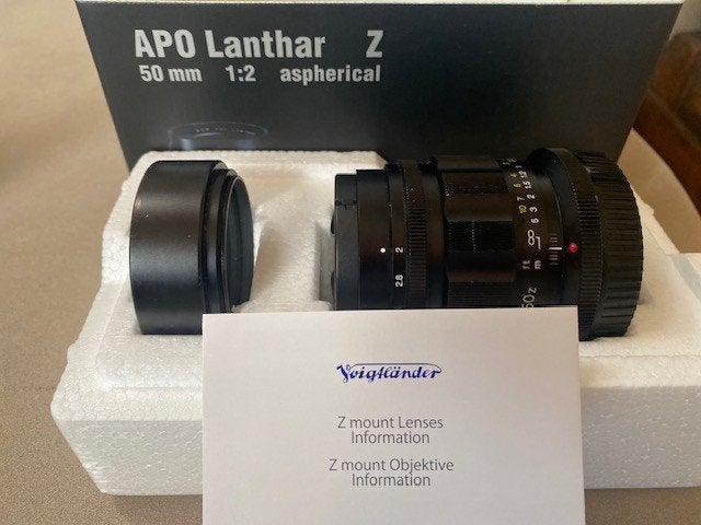 Voigtlander 50 mm F2 APO Nikon Z, Audio, Tv en Foto, Ophalen, Nikon Z-mount, Zo goed als nieuw, 50 mm