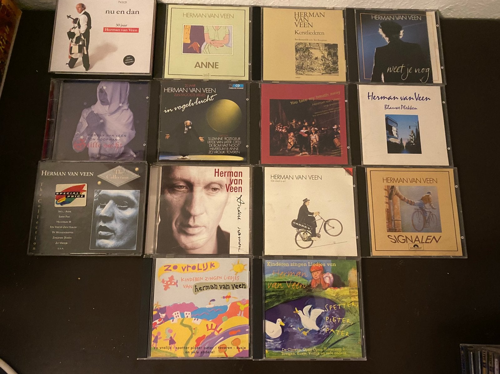 14x Herman van Veen (+ 1 DVD!), Ophalen of Verzenden, Gebruikt, Levenslied of Smartlap