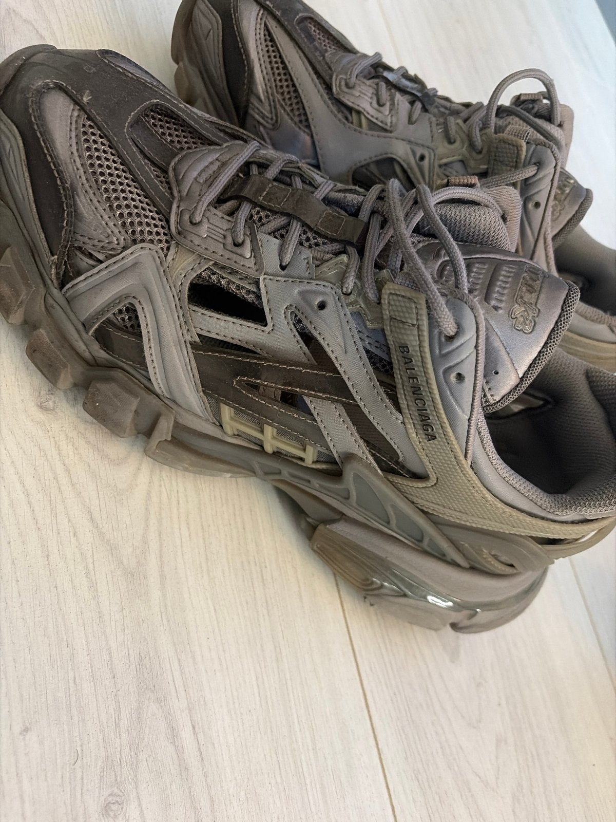 Balenciaga Track Sneakers Grijs, Verzenden, Gedragen, Overige kleuren, Sneakers of Gympen
