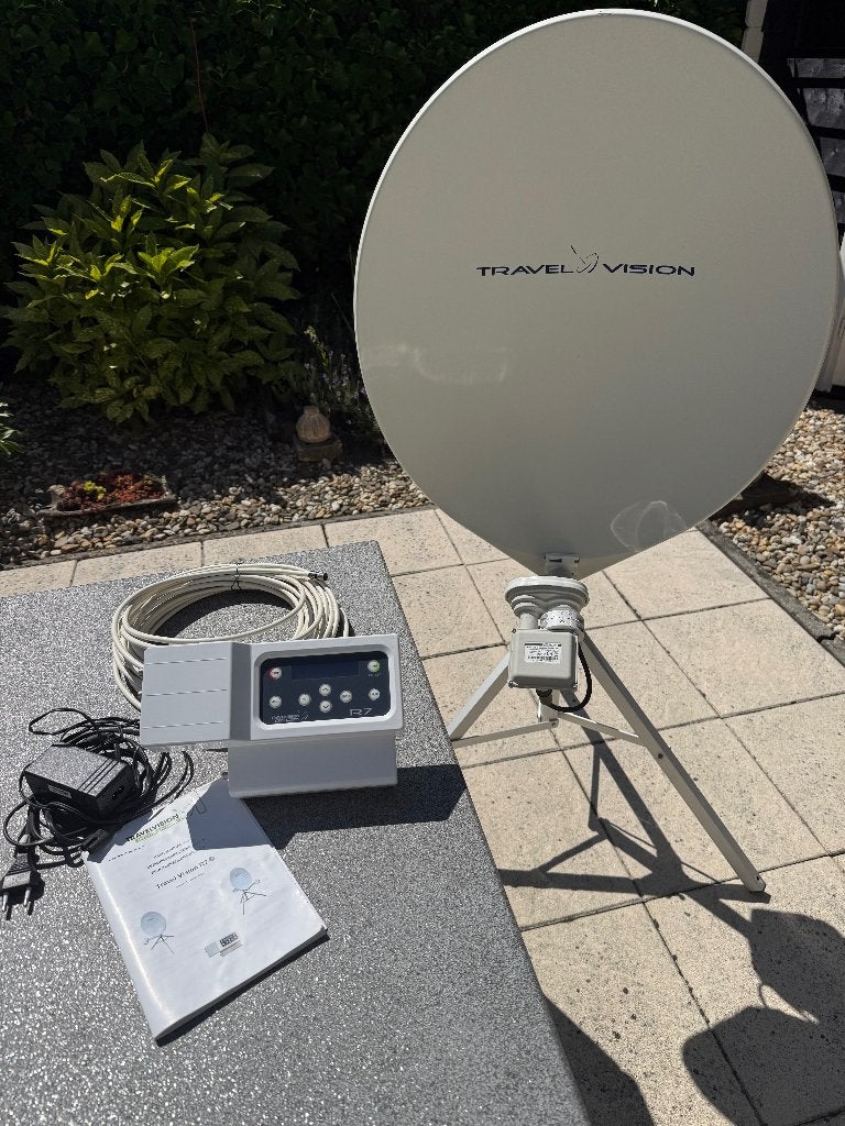 Schotelantenne Travel Vision R7, Audio, Tv en Foto, Schotelantennes, Ophalen, Zo goed als nieuw, (Schotel)antenne, Overige merken
