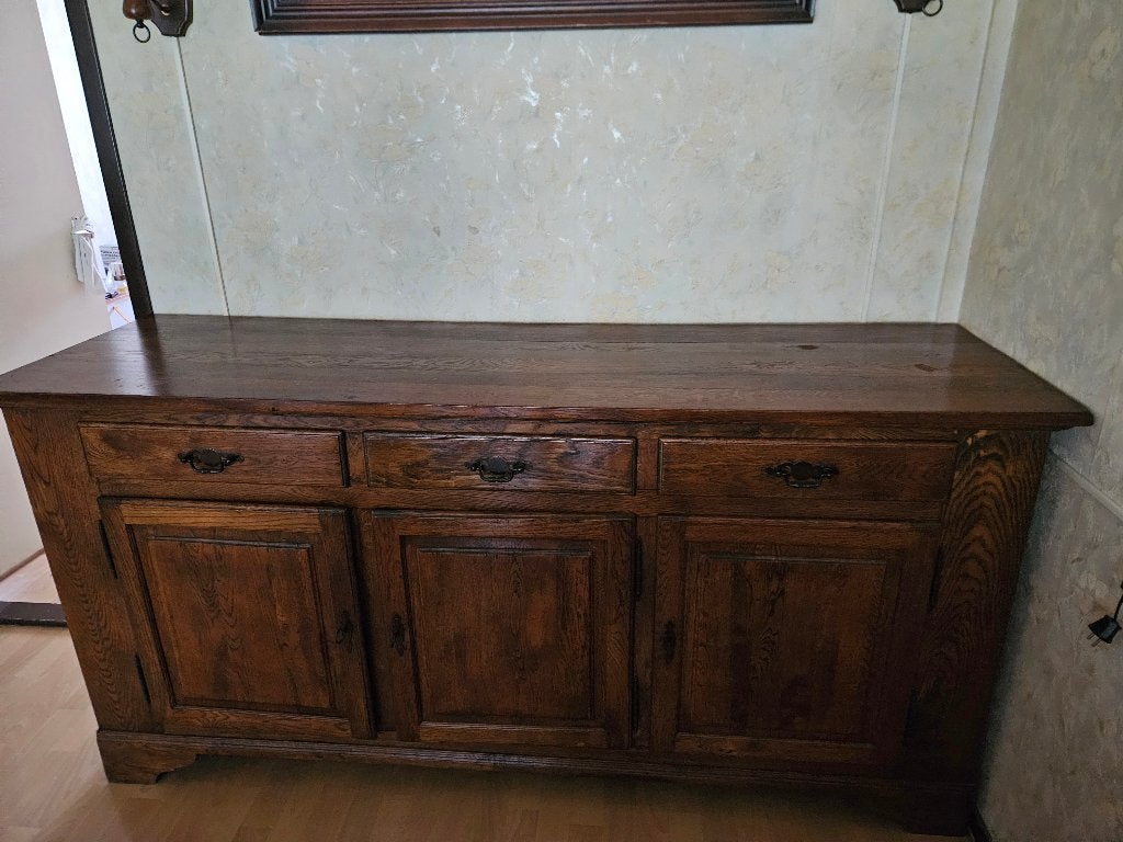 Dressoir, Huis en Inrichting, Gebruikt, Eikenhout, Met lade(s), 200 cm of meer