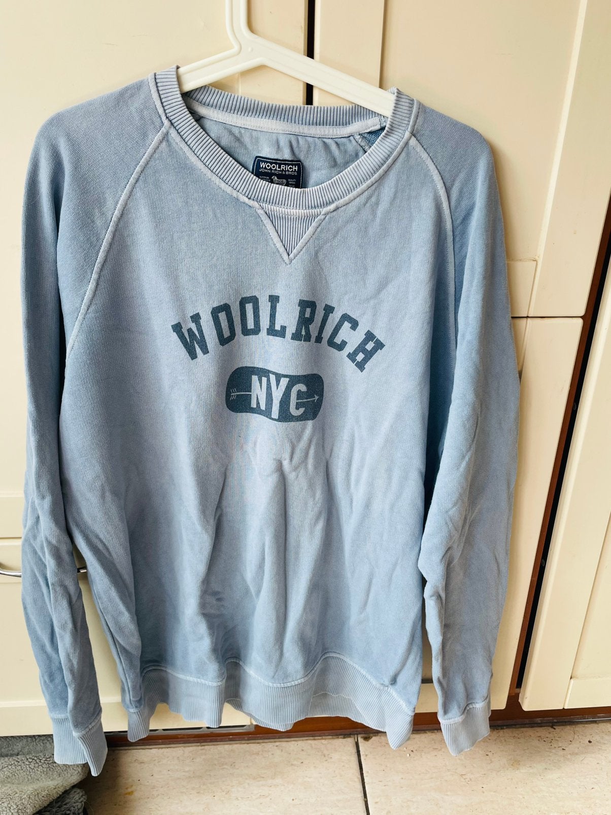 Sweater van Woolrich, Ophalen of Verzenden, Zo goed als nieuw, Maat 56/58 (XL), Blauw