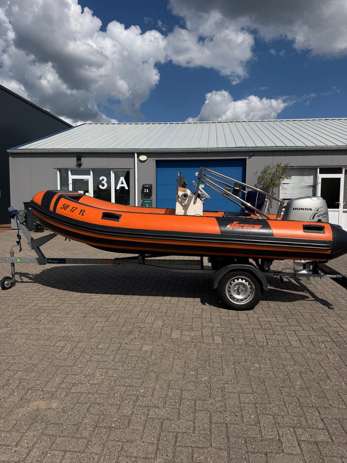#Formeti RIB# Honda 50pk 4Stroke + trailer ** 2e EIGENAAR **, Gebruikt, Brandstoftank, Ophalen, Polyester/glasvezel