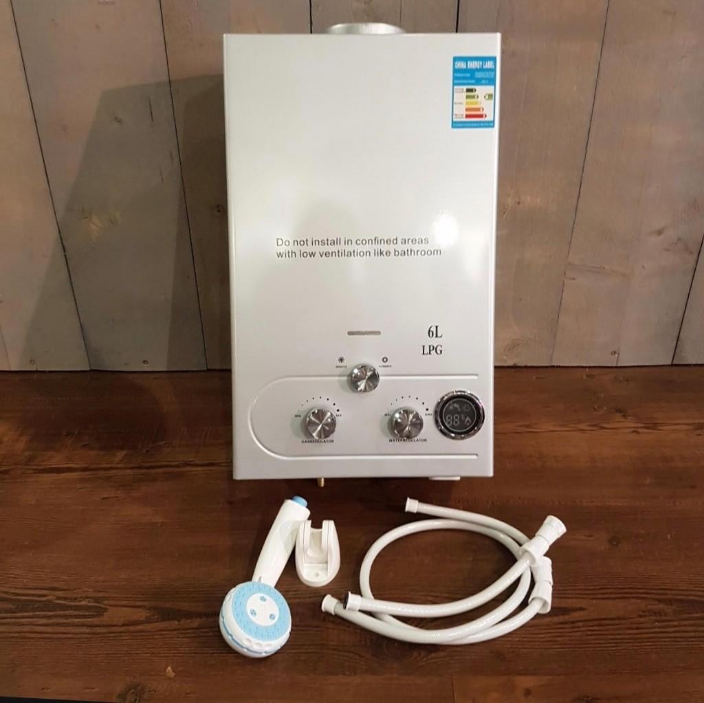 6L LPG Geiser Boiler Warm Water voor Caravan, Boot, Doe-het-zelf en Verbouw, Geisers en Boilers, Nieuw, Geiser, Propaan of Butaan