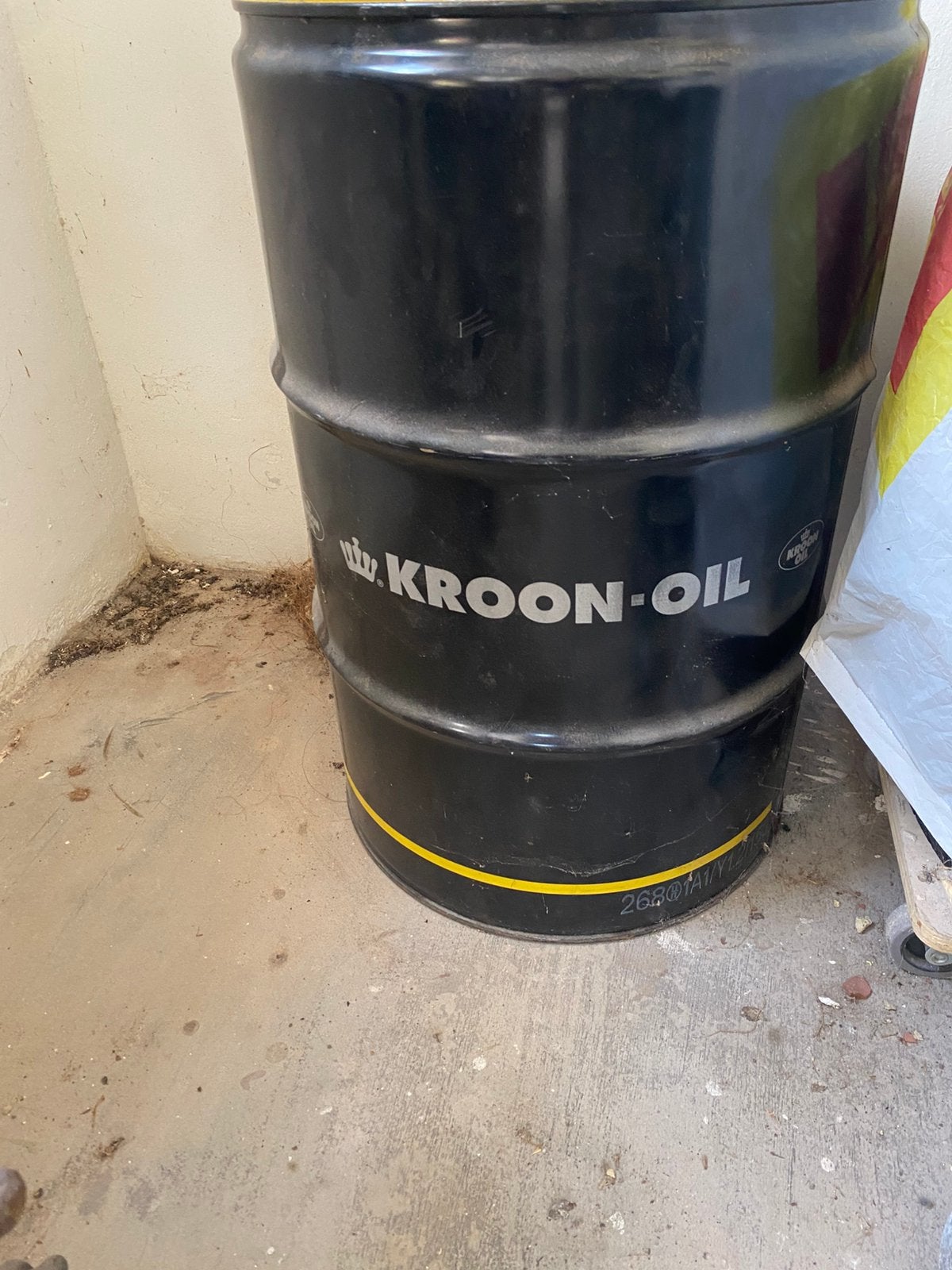 Leeg olie vat 60L, Ophalen, Zo goed als nieuw