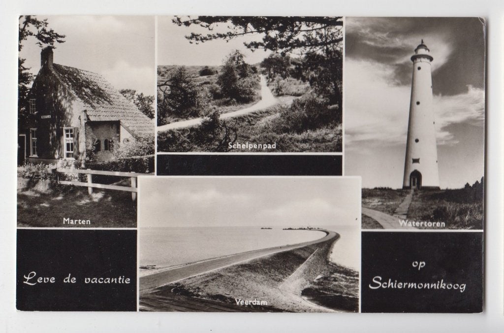 016 Schiermonnikoog - 1963 Marten, Schelpenpad, Watertoren, Verzenden, 1960 tot 1980, Gelopen, Friesland