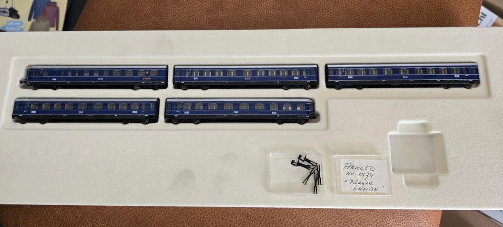 Arnold 0174 set rijtuigen Blauer Enzian spoor n, Arnold, Gelijkstroom, Wagon, Ophalen of Verzenden