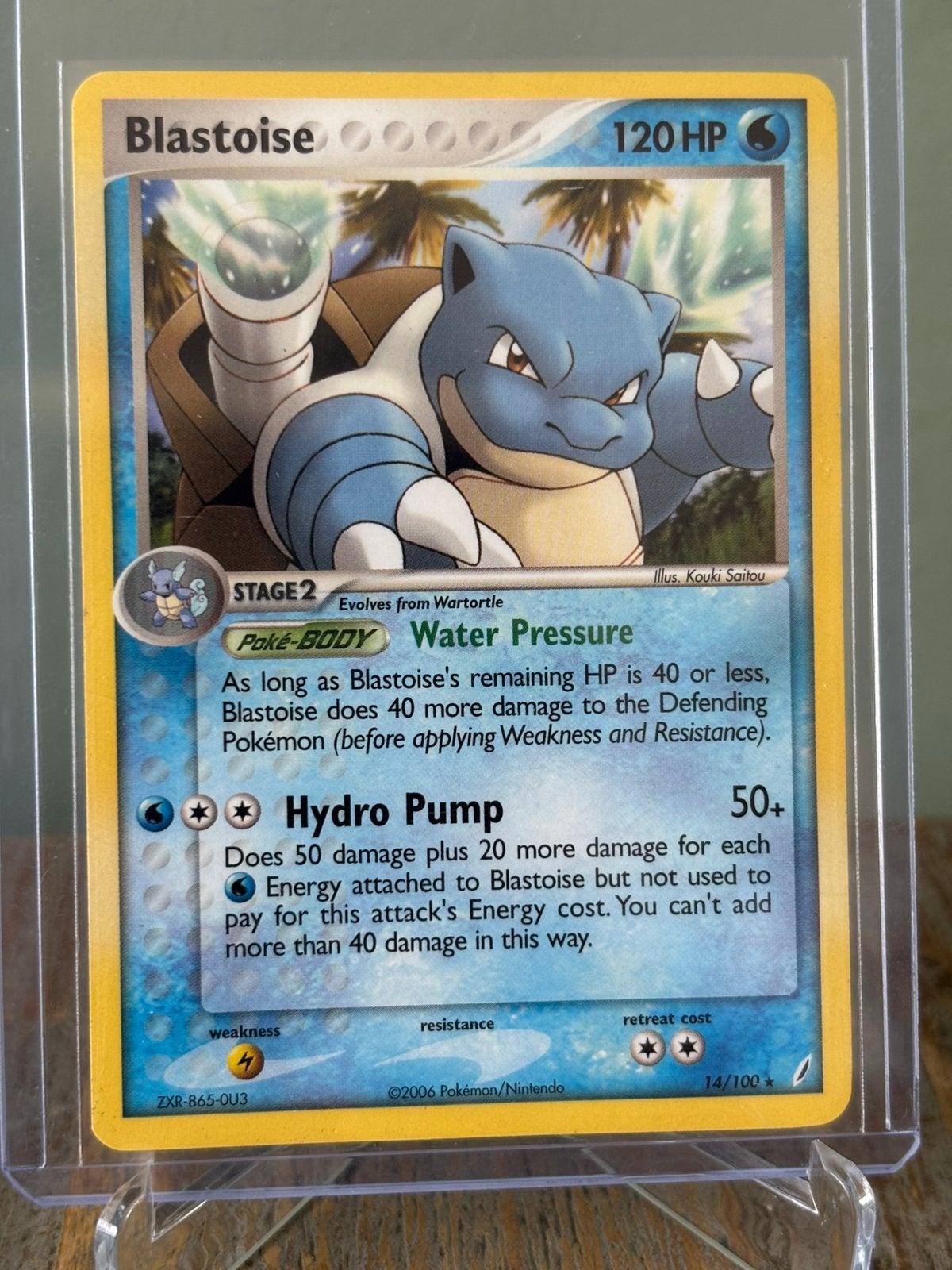 Blastoise 14/100 Ex Crystal Guardians, Ophalen of Verzenden, Losse kaart