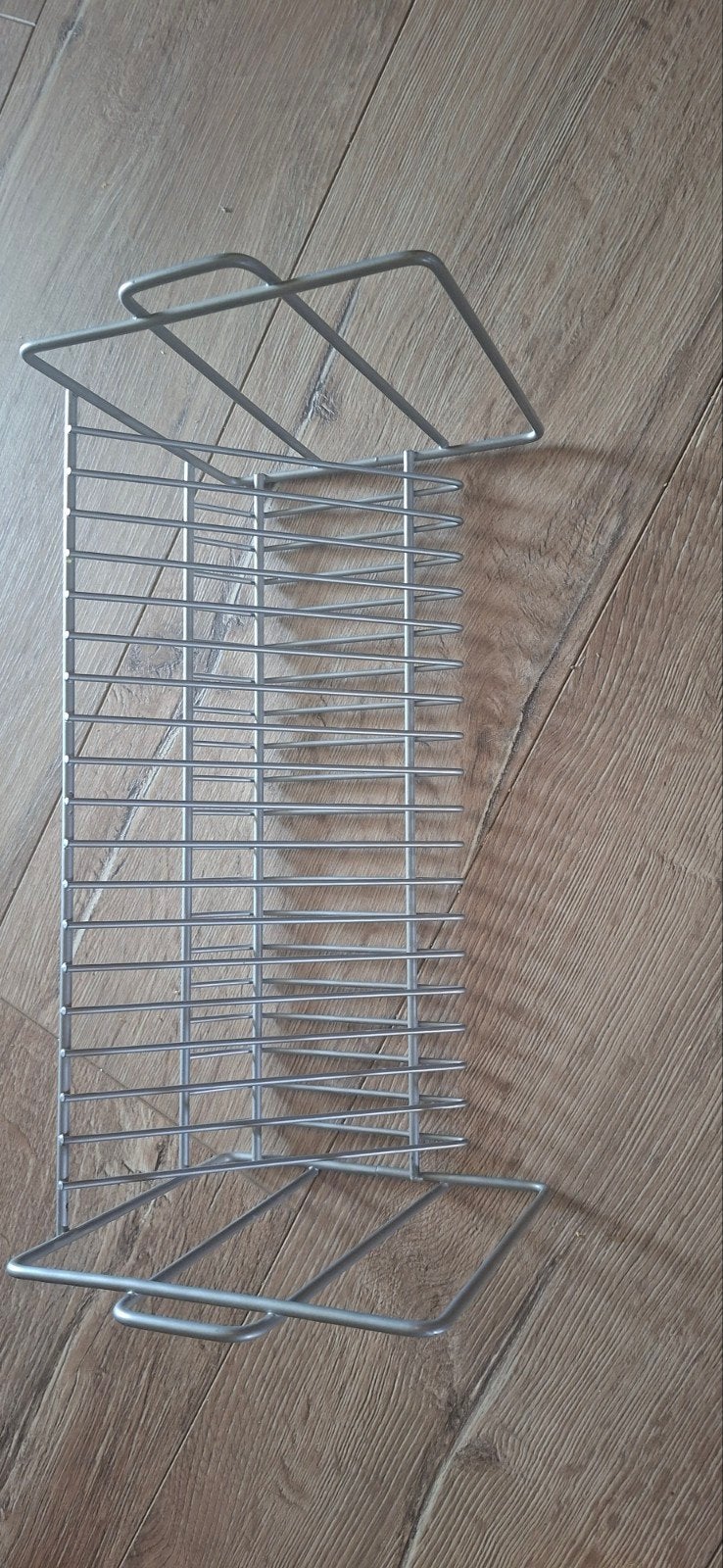 Vintage metalen cd-rekjes (2 stuks), Huis en Inrichting, Gebruikt, Minder dan 25 discs, Ophalen of Verzenden, Metaal