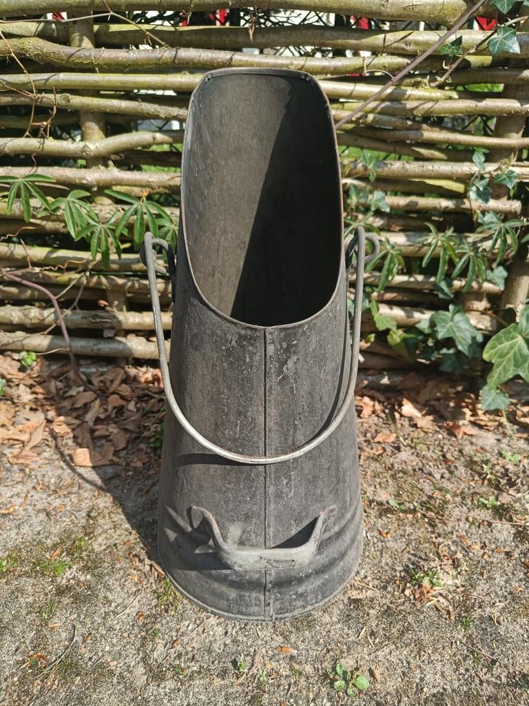 Oude zinken kolenkit / kolenbak, Ophalen of Verzenden