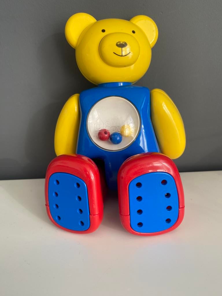 Ambi Toys Action Teddy Vintage, Ophalen of Verzenden, Gebruikt, Rammelaar, Met geluid