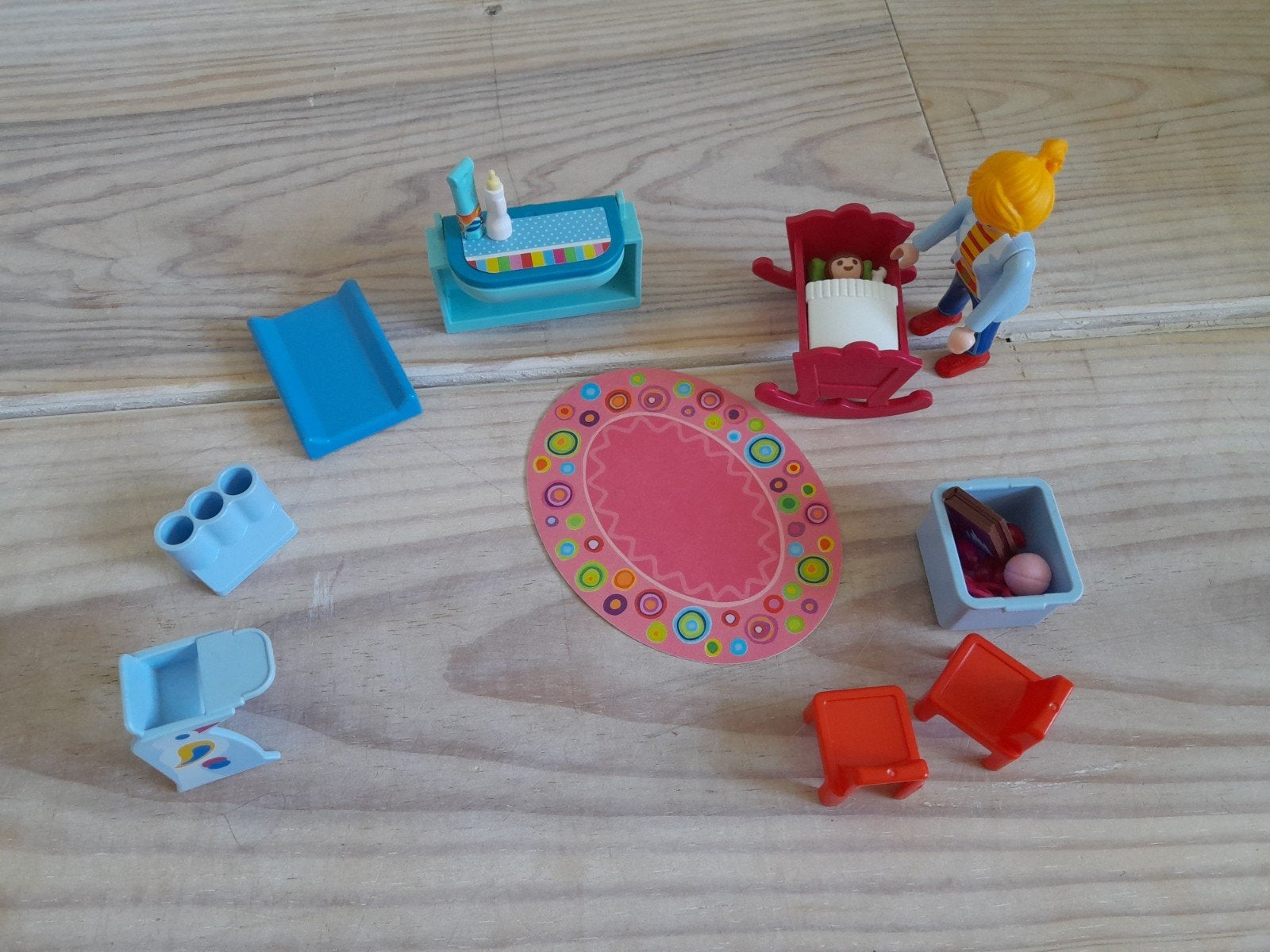 Playmobil babykamer set met commode en wieg, Ophalen of Verzenden, Zo goed als nieuw, Mobiel