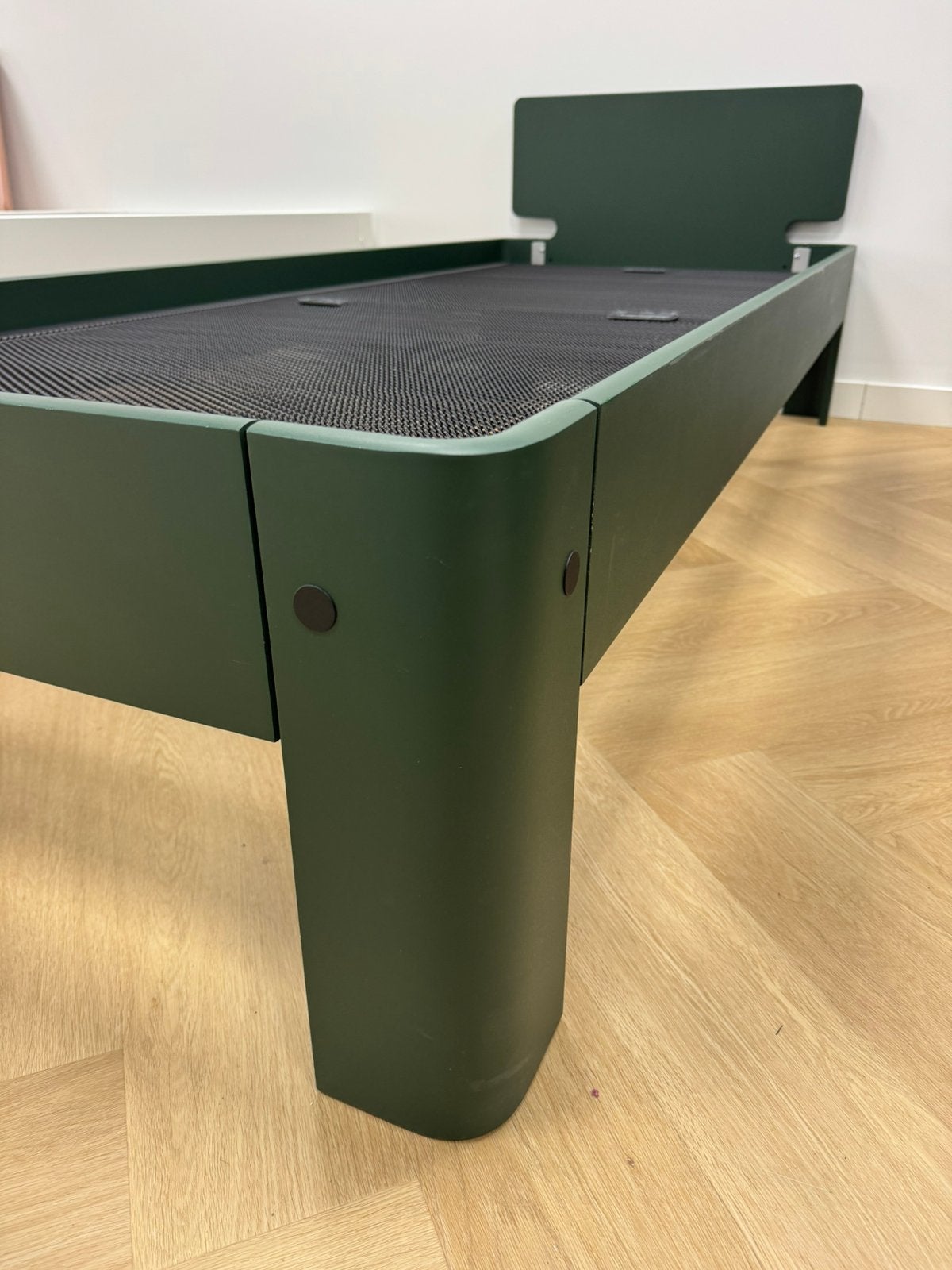 Showroommodel: Auping Auronde 90x220 Pine Green (-65%!), 90 cm, BeddenHal, Tweepersoons, Ophalen of Verzenden