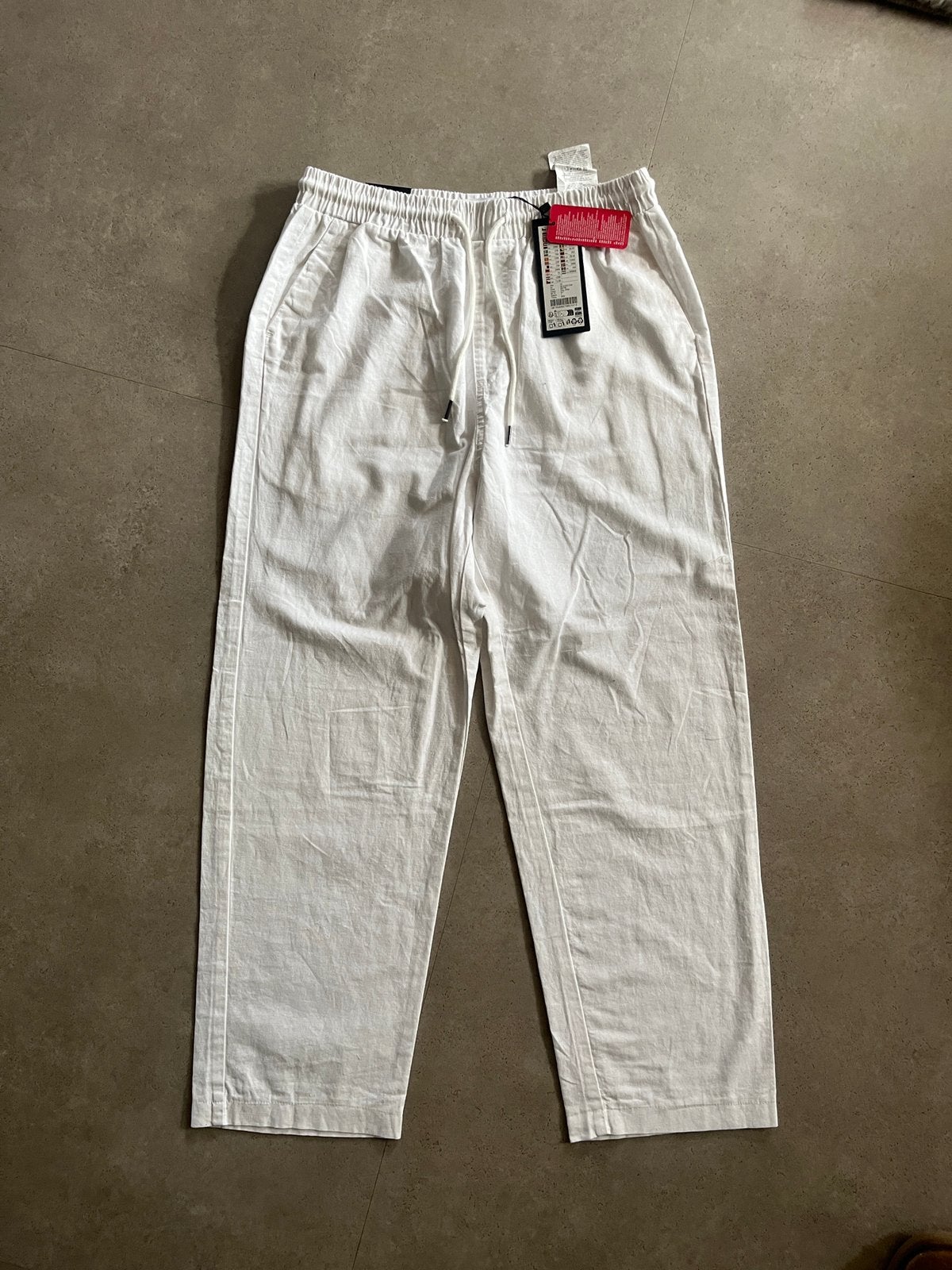 Fsbn xxs witte broek wide fit, Kleding | Heren, Ophalen of Verzenden, Nieuw, Overige maten, Wit