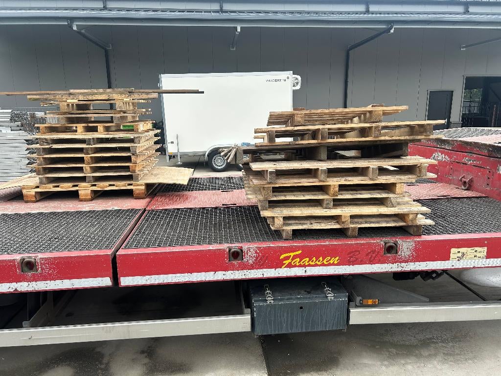 Partij hout houten wegwerppallets pallets pallet, Ophalen, Gebruikt, 50 mm of meer, Pallet