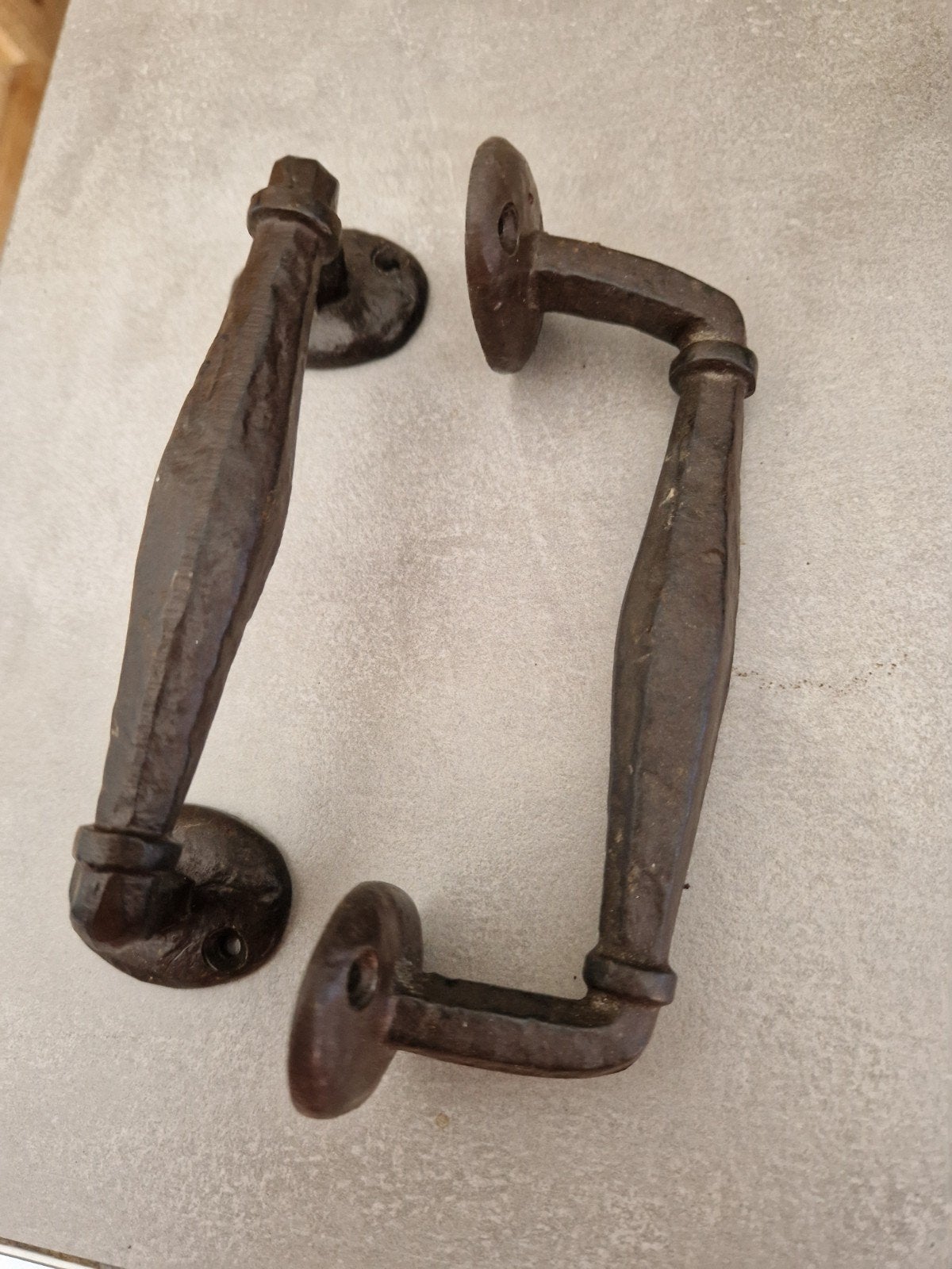 smeedijzer handvaten, Ophalen