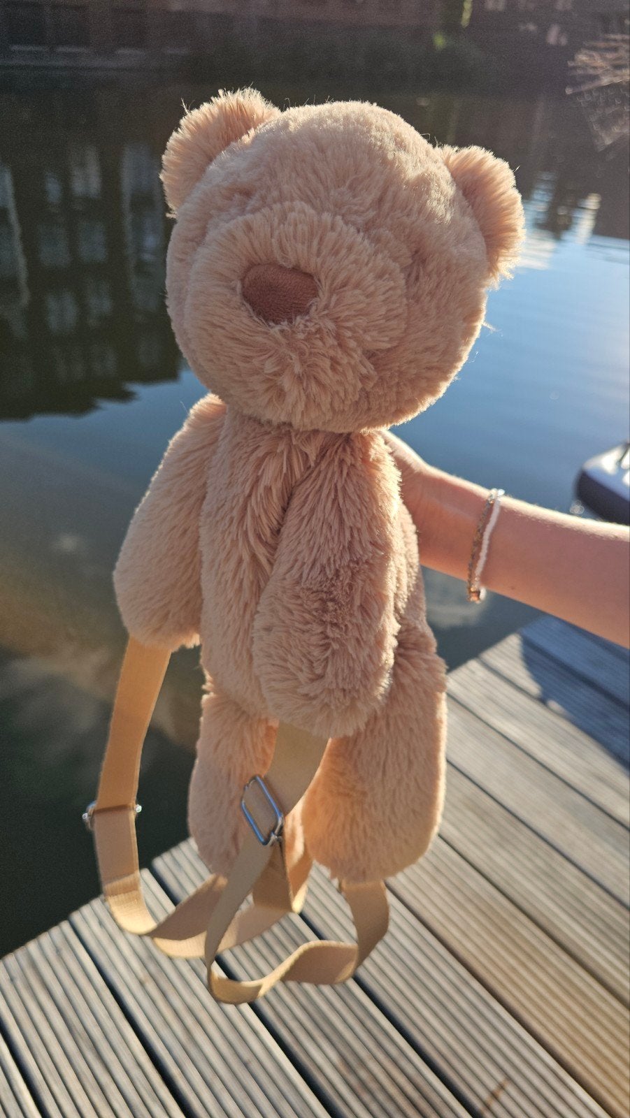Jellycat teddybeer rugtas - Zo goed als nieuw, Kinderen en Baby's, Speelgoed | Knuffels en Pluche, Jellycat, Beer, Ophalen of Verzenden