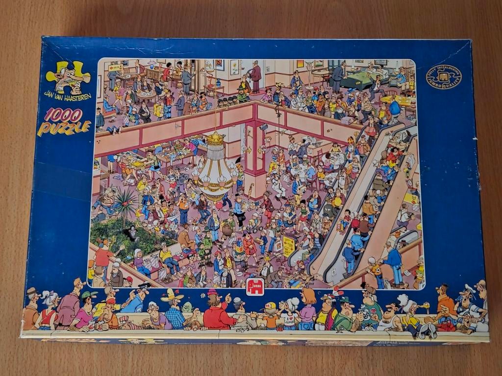 Jan van Haasteren puzzel 1000, Ophalen of Verzenden, 500 t/m 1500 stukjes, Zo goed als nieuw, Legpuzzel