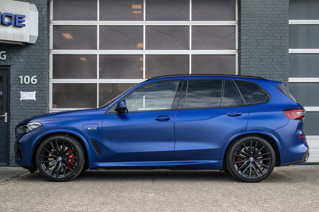 BMW X5 xDrive45e High Executive M Sport, M Stoelen, Suround, Automaat, Gebruikt, Blauw, Leder