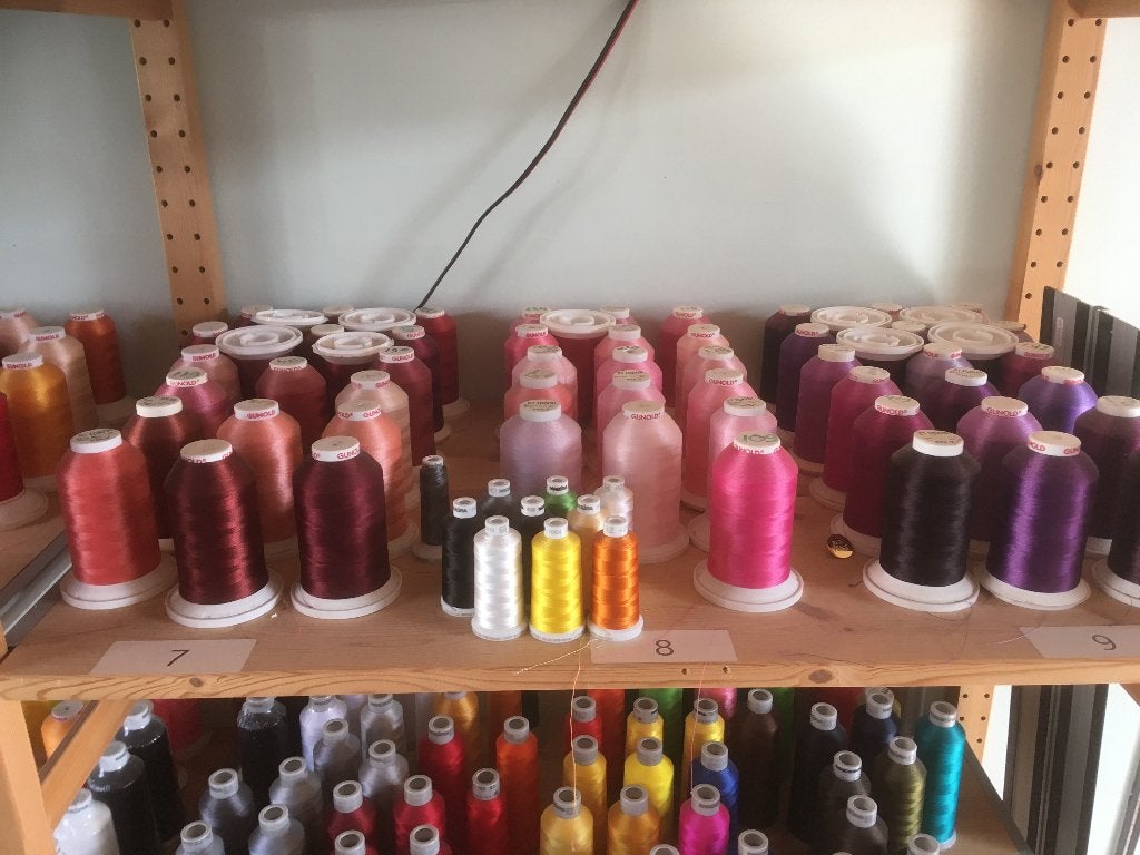Borduurgaren - Diverse kleuren, Ophalen, Zo goed als nieuw, Machineborduren, Borduurgaren of Zijde
