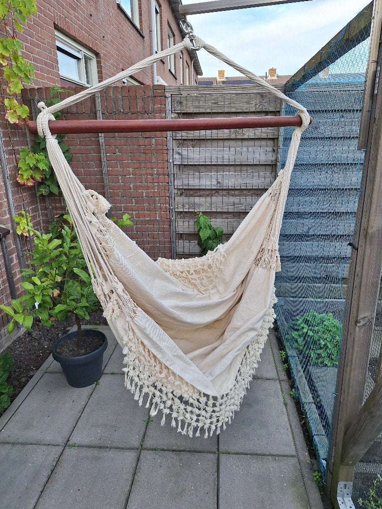 nieuwe hangstoel, Tuin en Terras, Ophalen of Verzenden, Nieuw, Overige materialen, Inklapbaar