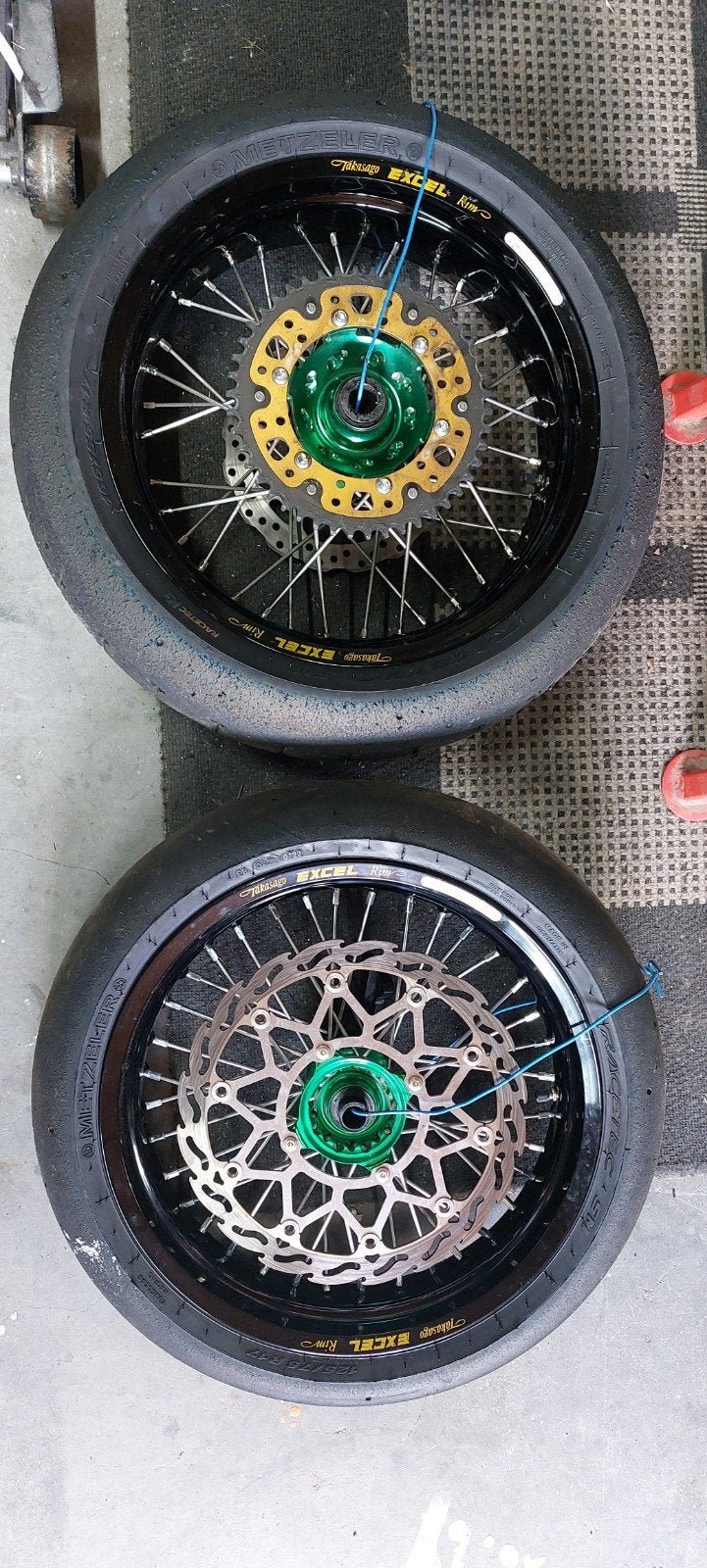 Supermoto wielen Haan Wheels Excel Takasago met remschijf, Ophalen of Verzenden