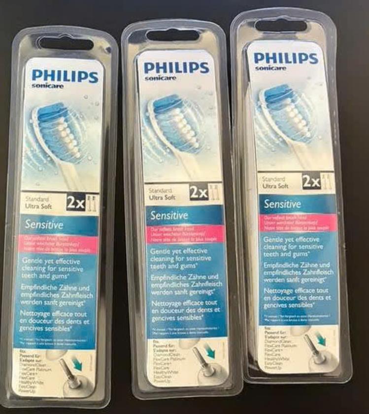 Philips Sonicare 6 opzetborstels Sensitive, Sieraden, Tassen en Uiterlijk, Uiterlijk | Mondverzorging, Ophalen, Nieuw, Opzetborstel