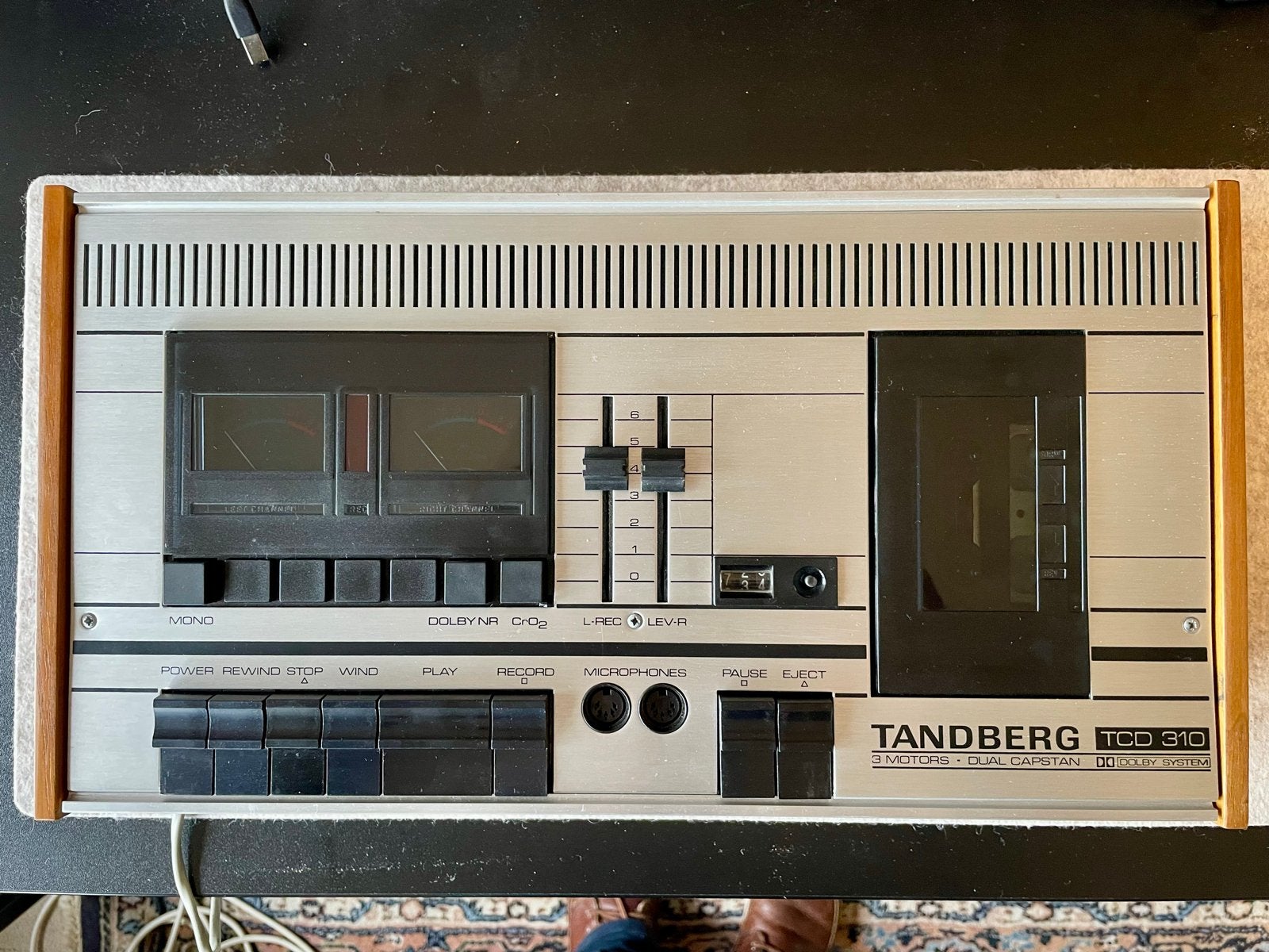 Tandberg TCD 310 Cassettedeck - Vintage Hifi, Ophalen of Verzenden, Enkel, Overige merken, Tiptoetsen