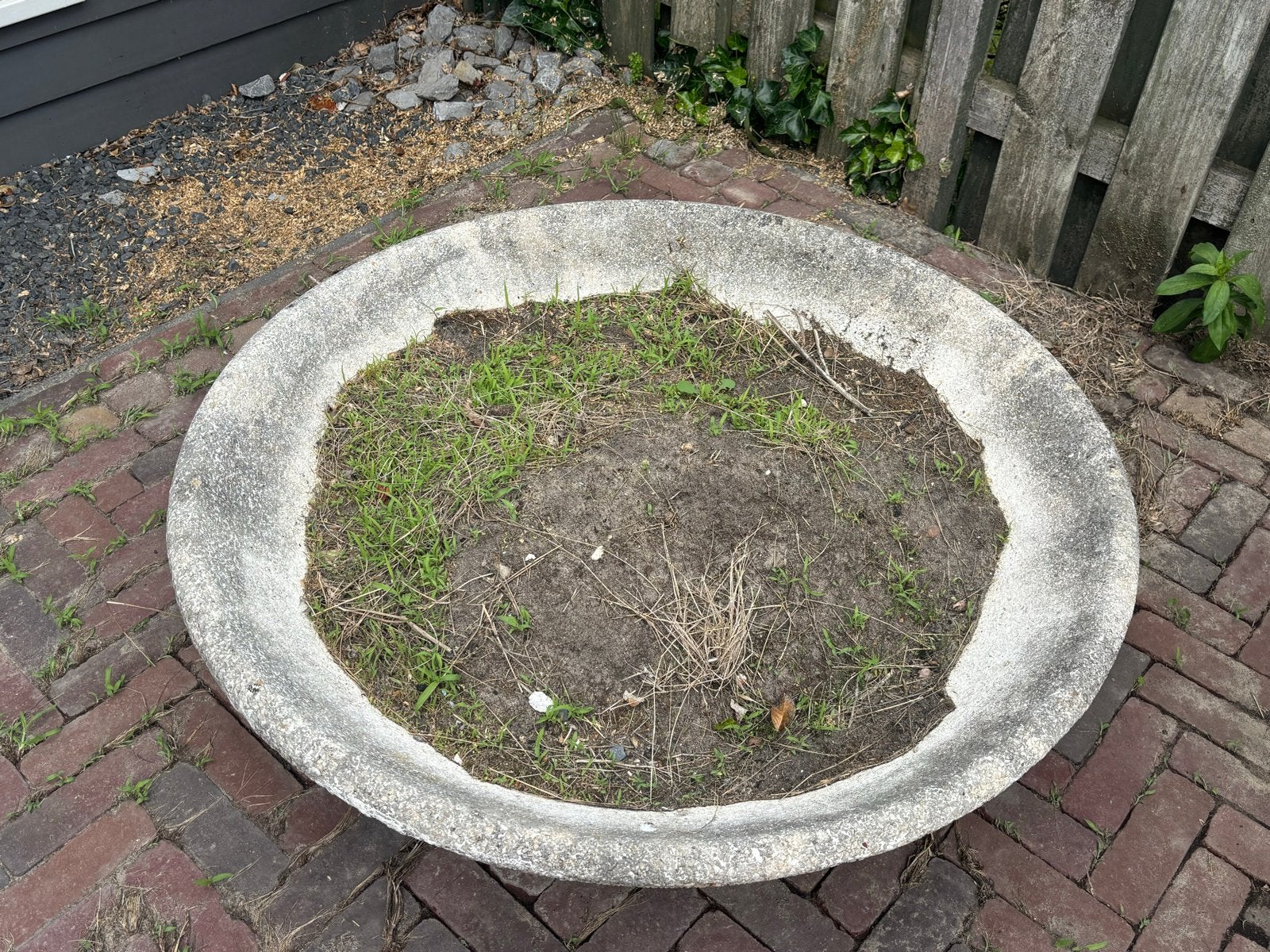 Grote ronde betonnen plantenbak, Tuin en Terras, Ophalen, Gebruikt, 100 cm of meer, Rond